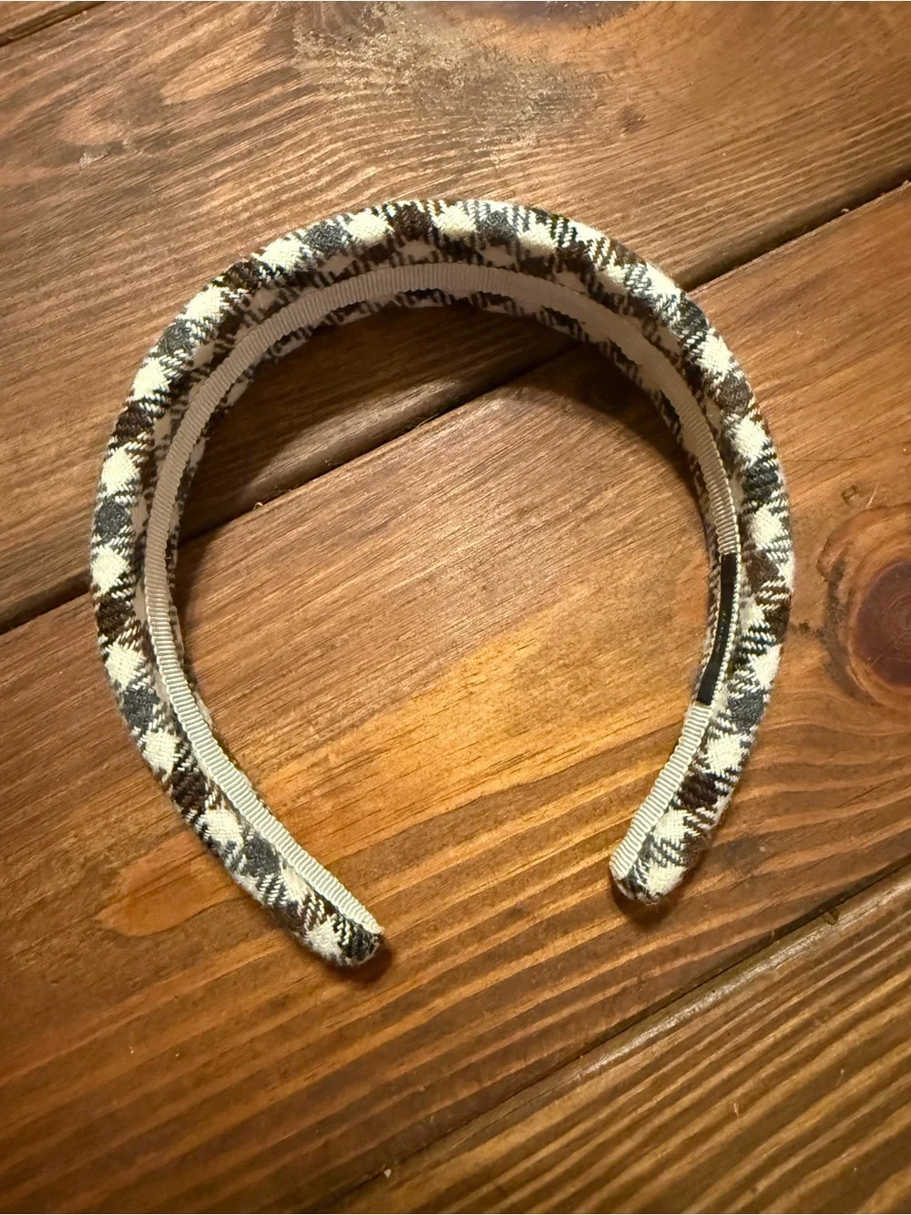 J. Crew wide Houndstooth headband